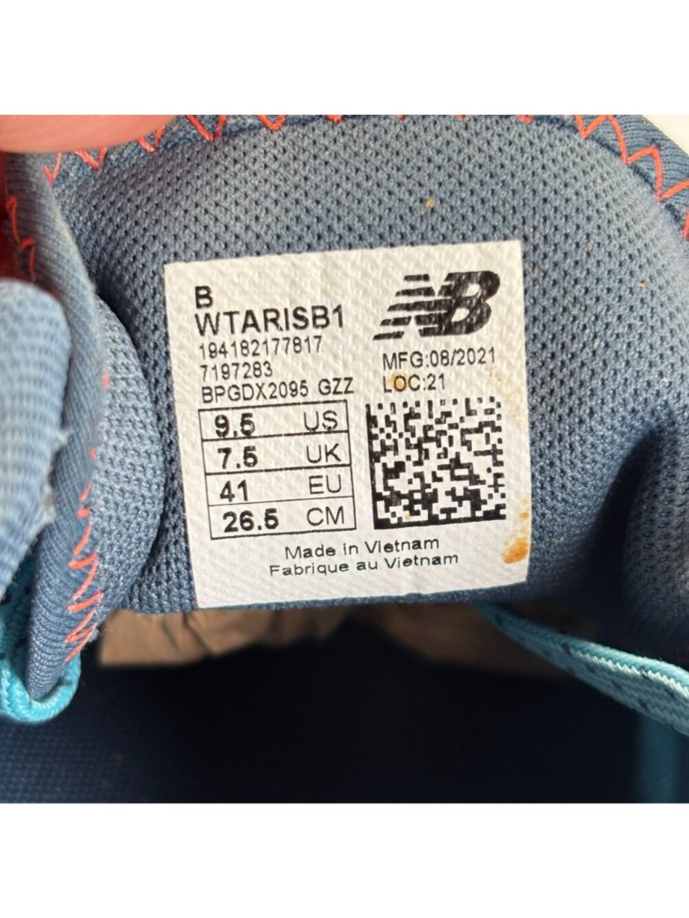 New Balance Fresh Foam Arishi Shoes Womens Size 9.5 Blue Trail Running Sneakers - Picture 8 of 12